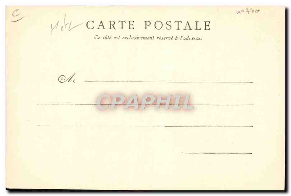 Saumur — L'ultimo convivente o il pranzo interrotto — Fr. Voelcker, foto. Saumur, deposito, apparecchio Guerz-Ahlsschutz — Verso