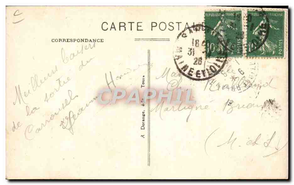 Saumur — Ecole de Cavalerie — Courbette — Reverso