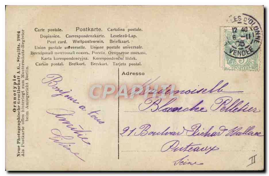 CPA Maillots de bains Femme Enfants — Rückseite