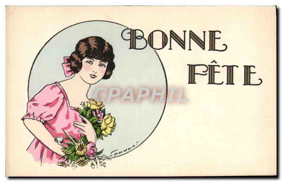 CPA Fantaisie Illustrateur Femme Spadani 