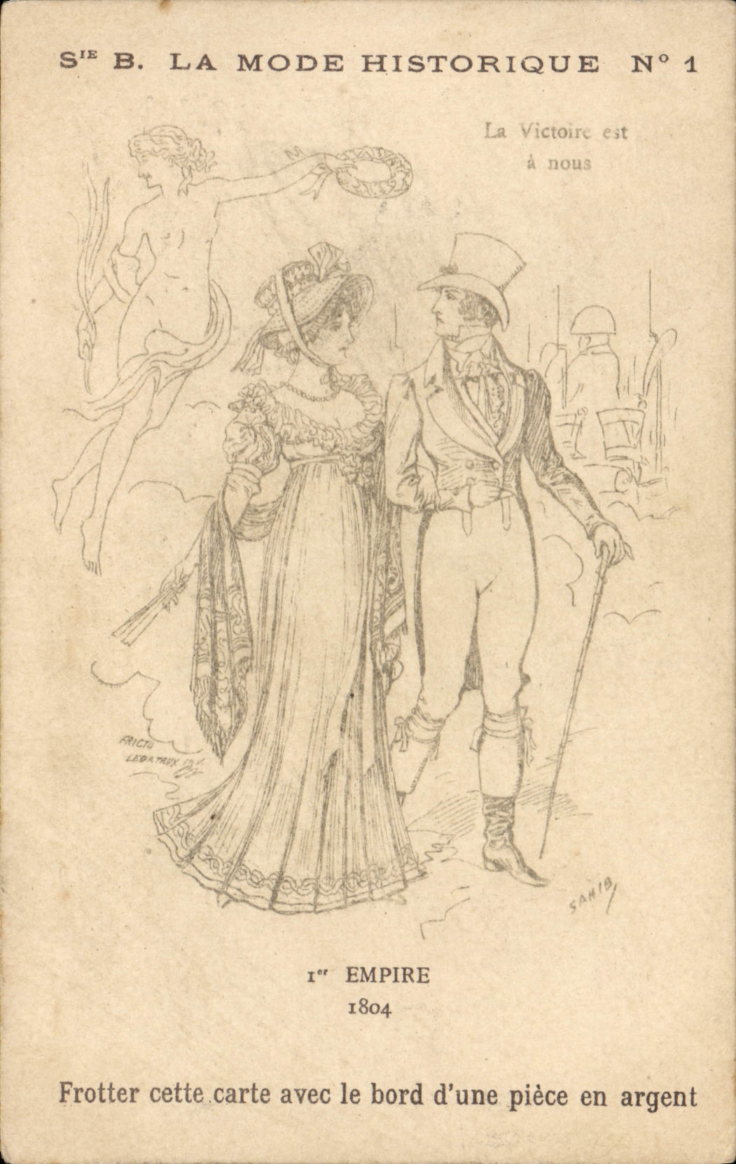 SIE B. LA MODE HISTORIQUE N°1 — 1er Empire 1804 — Série de mode historique
