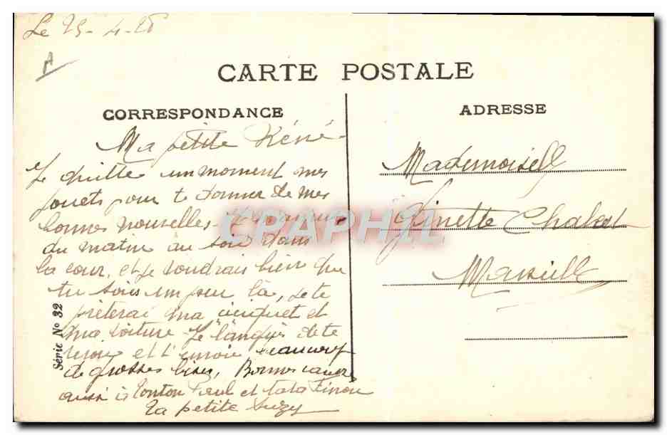 CPA Fantaisie Illustrateur Enfant Chien  — Verso