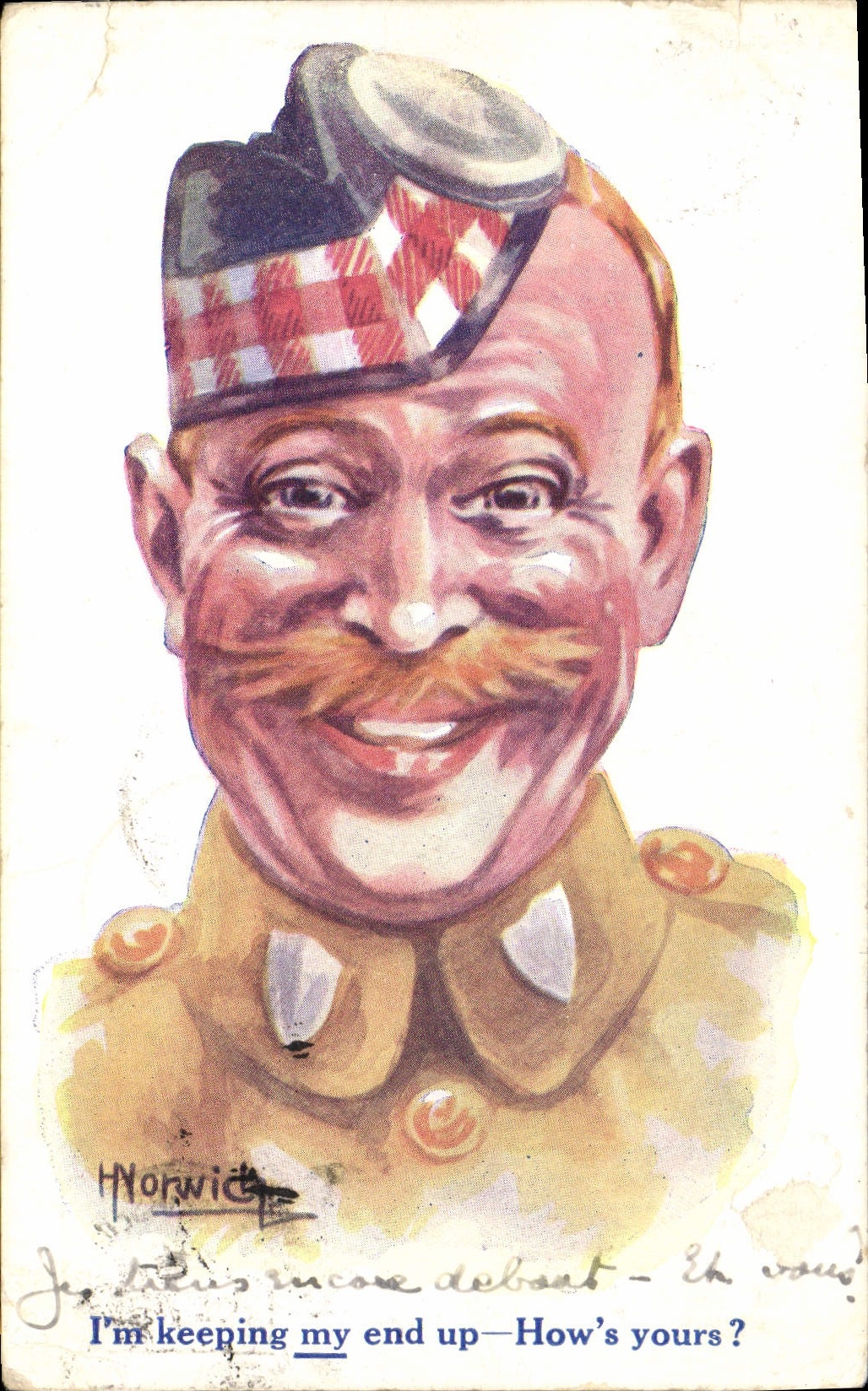 CPA Fantaisie Illustrateur Homme Soldat Militaria 