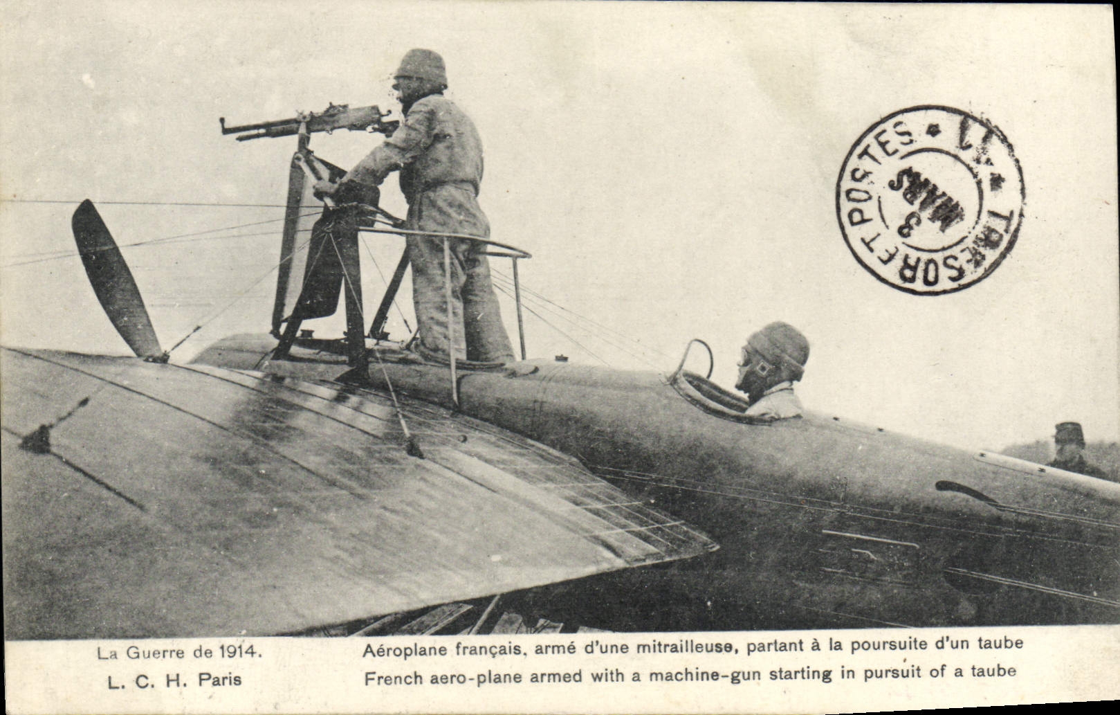 CPA Militaria Avion Aviation Aeroplane francais 
