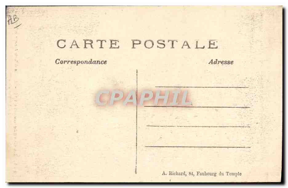 CPA Militaria Artillerie lourde allemande Le mortier de 420 — Rückseite