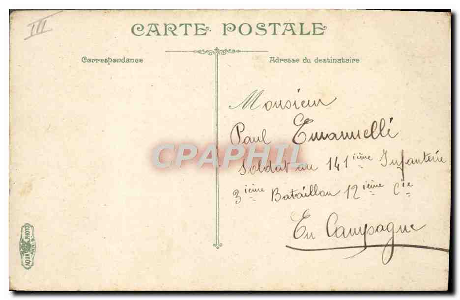 CPA Militaria Artillerie La nouvelle tenue  — Rückseite