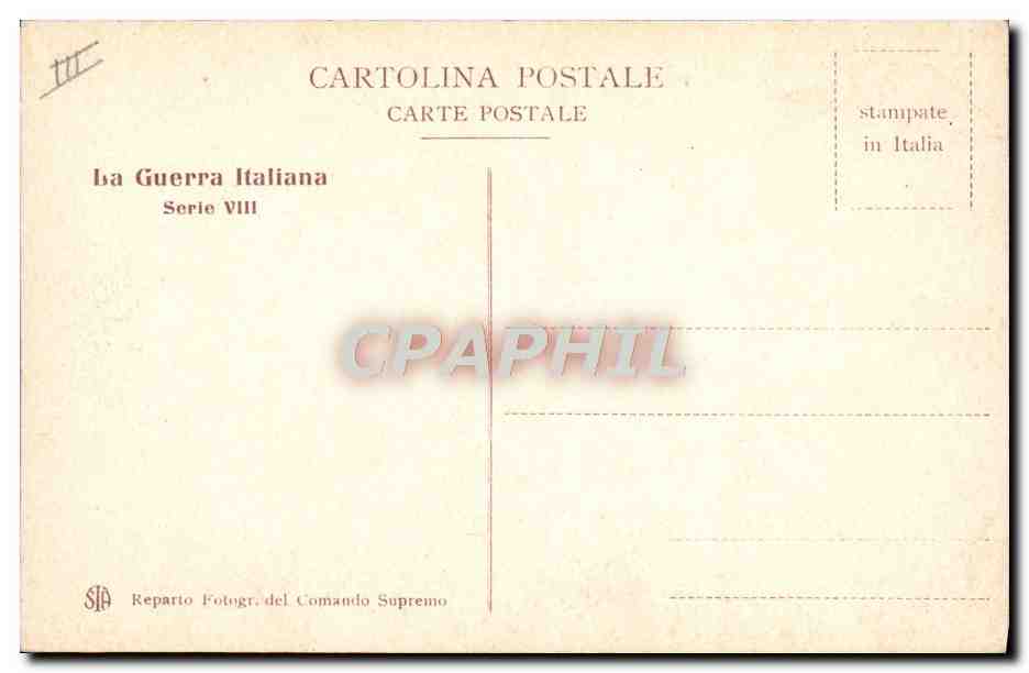 CPA Militaria Obus autrichiens pris sur le Carso  — Rückseite