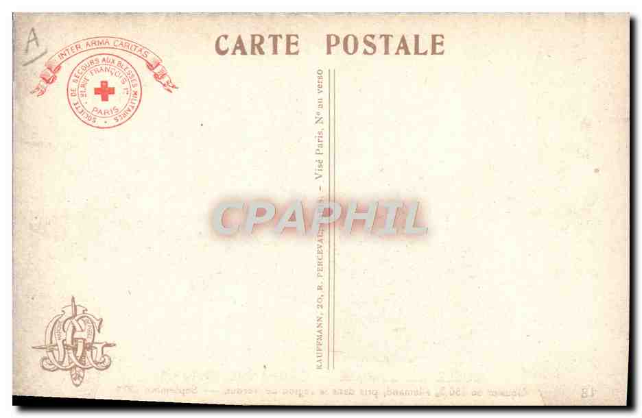 CPA Militaria Paris Musee de l'armee Obusier de 150mm allemand pris dans la region de Verdun — Rückseite