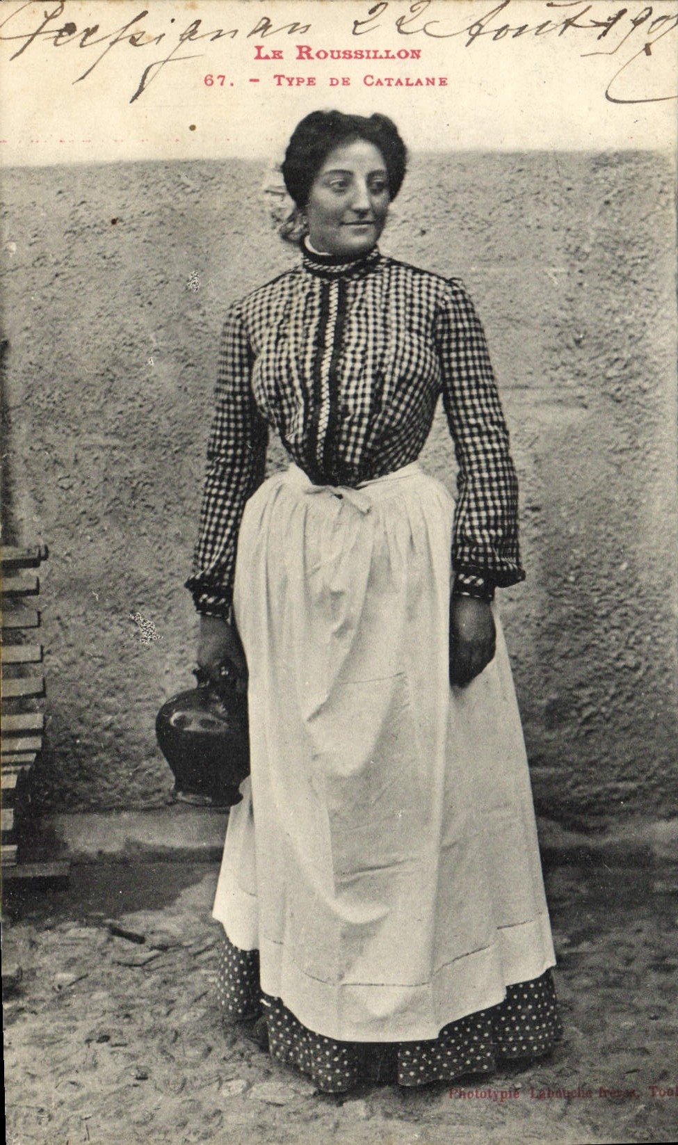 CPA Folklore Roussillon Type de Catalane 