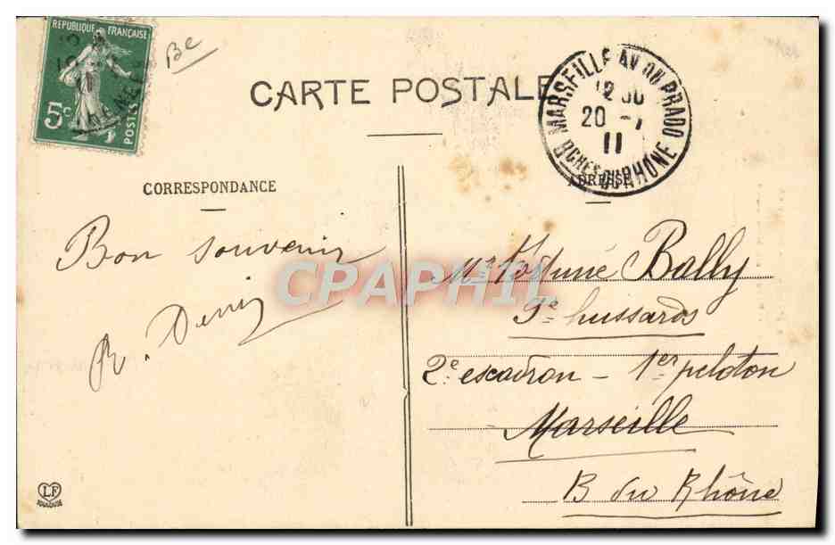 CPA Folklore Pyrenees Patre en montagne Moutons  — Verso