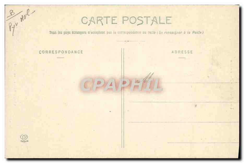 CPA Folklore Pyrenees Types Ossalois — Verso