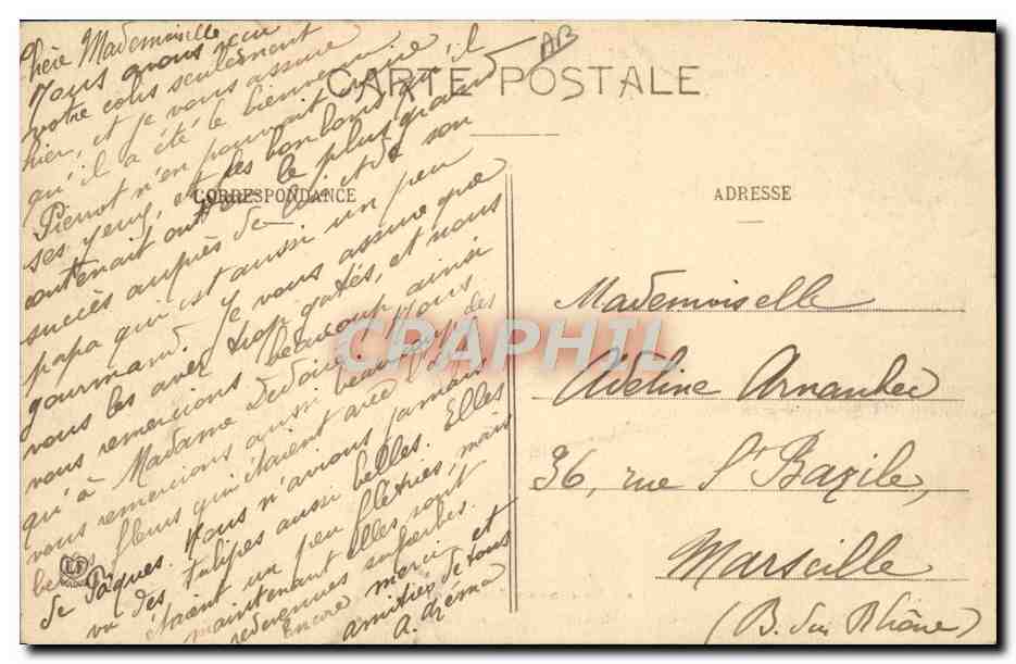 CPA Folklore Massat Grouped e Liadoures  — Verso