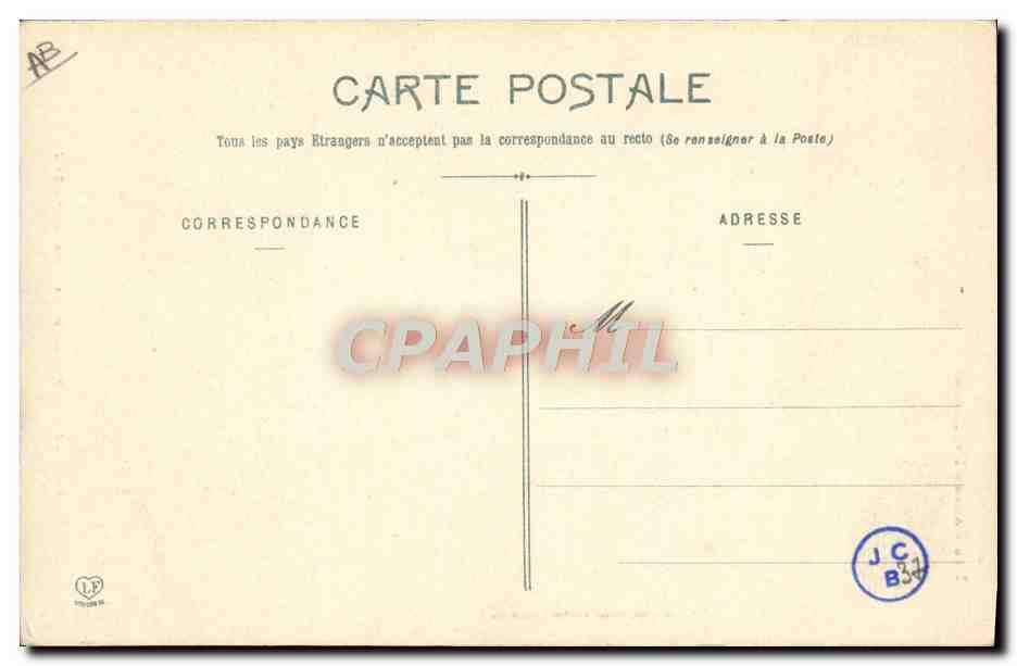 CPA Folklore Basses Pyrenees Jeune femme de la Vallee d'Ossau — Verso