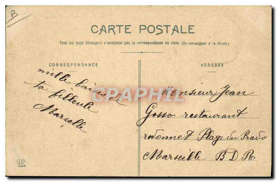 CPA Folklore Pyrenees La fenaison  — Verso