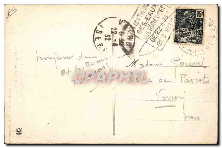 CPA Folklore Type de Bethmalais  — Verso
