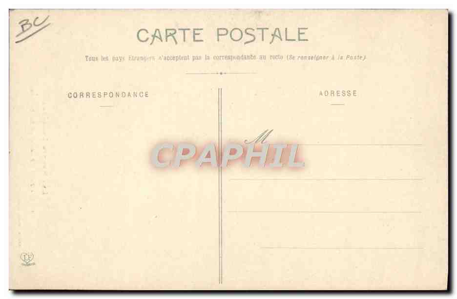 CPA Folklore Hautes Pyrenees Jeune femme de la Bigorre — Verso