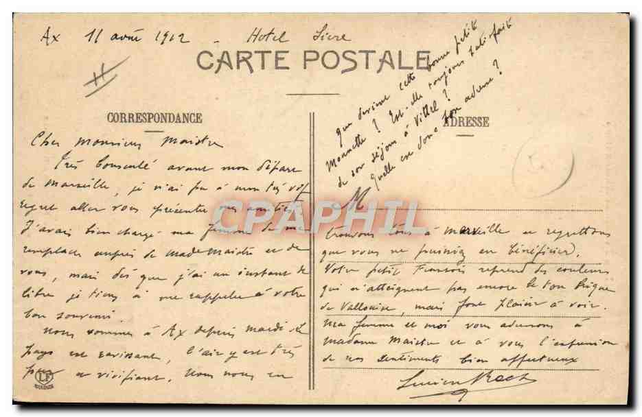 CPA Folklore Pyrenees Ariegeoises Jeune femme de Bethmale  — Verso