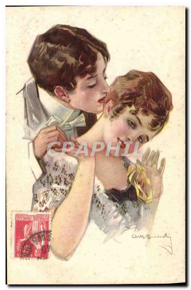 CPA Fantaisie Illustrateur Femme