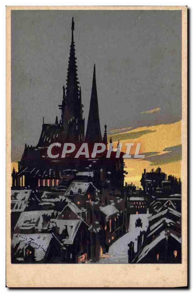 CPA Fantaisie Illustrateur Clocher