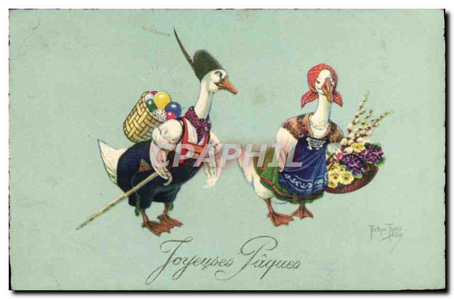 CPA Fantaisie Illustrateur Canard Canards 