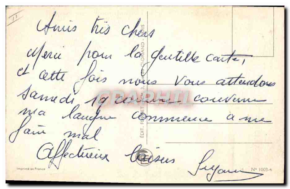 CPA Fantaisie Illustrateur Femme  — Rückseite
