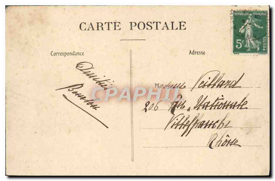 Le Bienheureux Curé d'Ars bénissant les malades et les guérissant sur son passage, de 1818 à 1859 — Vernu, phot. Ars (Ain) — Achterkant