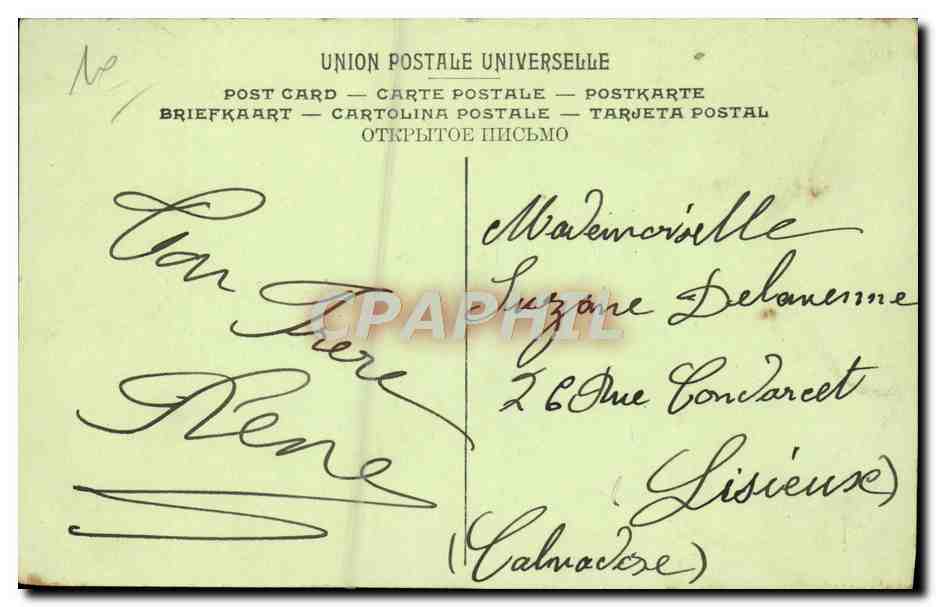 CPA Beauileu Les Villas — Rückseite