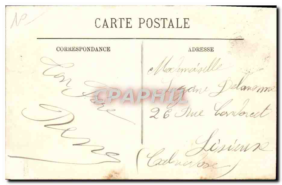 CPA Beaulieu Vue a Travers les Olivers — Rückseite