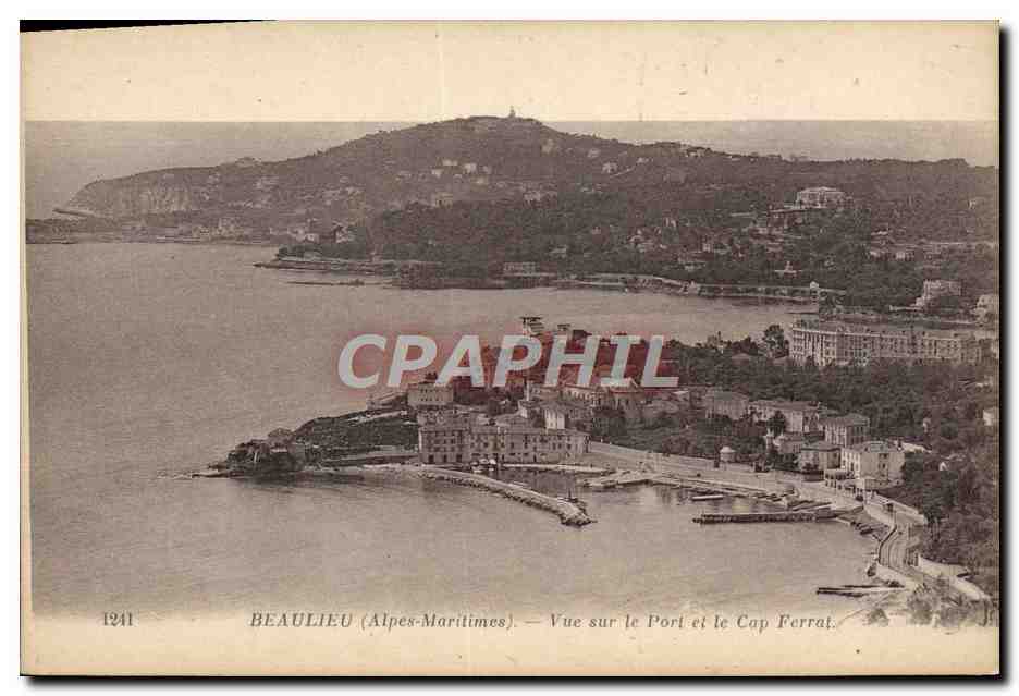 CPA Beaulieu Vue sur le Port et le Cap Ferrat