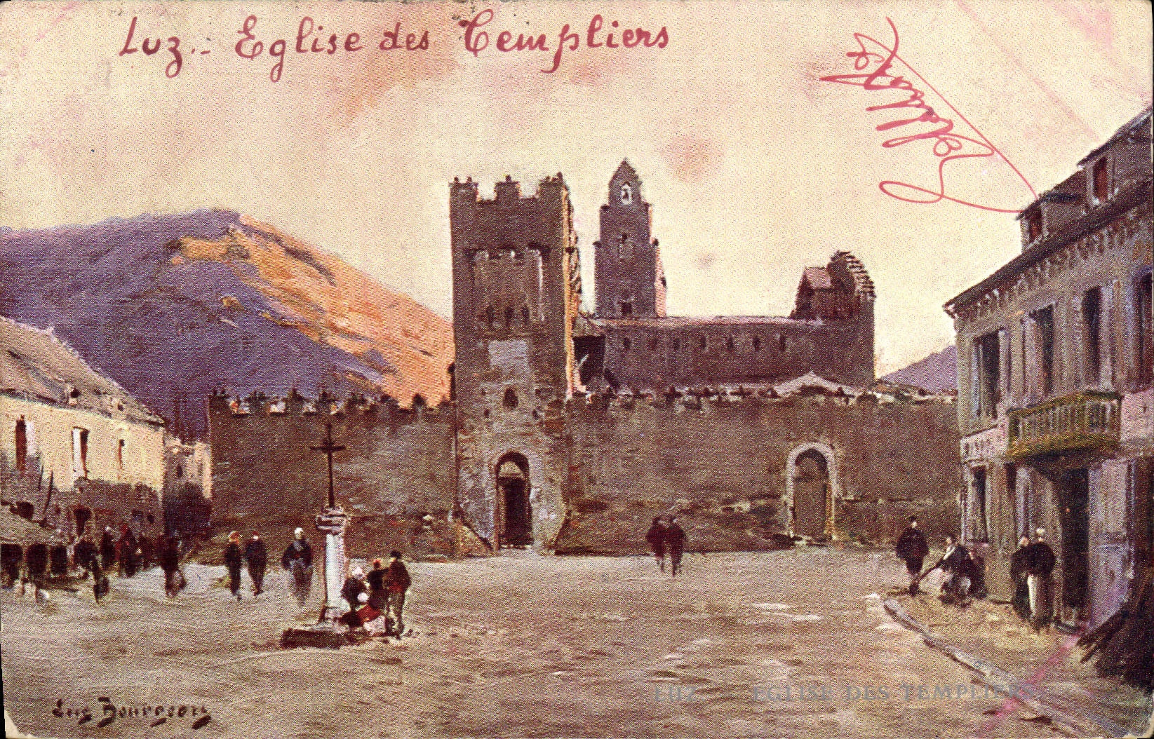 Luz - Église des Templiers — Les Bourgeois, Série XXVI, N° 4