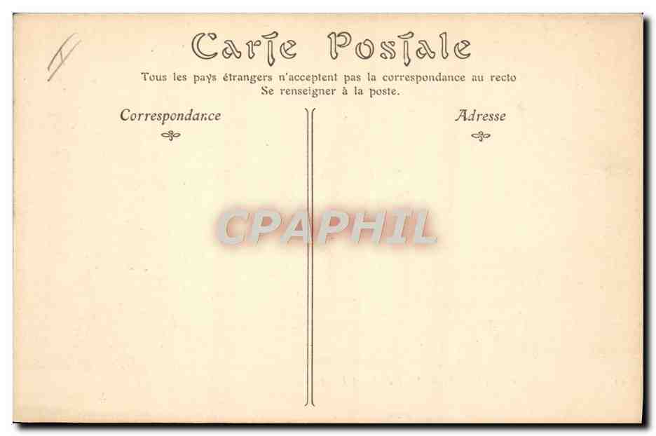 CPA Carthage Mort de Saint Louis Templier Ange — Rückseite