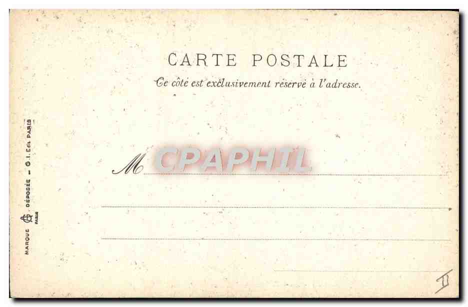 Montmorency - Monastère des Cœmpliers — Imprimée en Taille-Douce — Verso