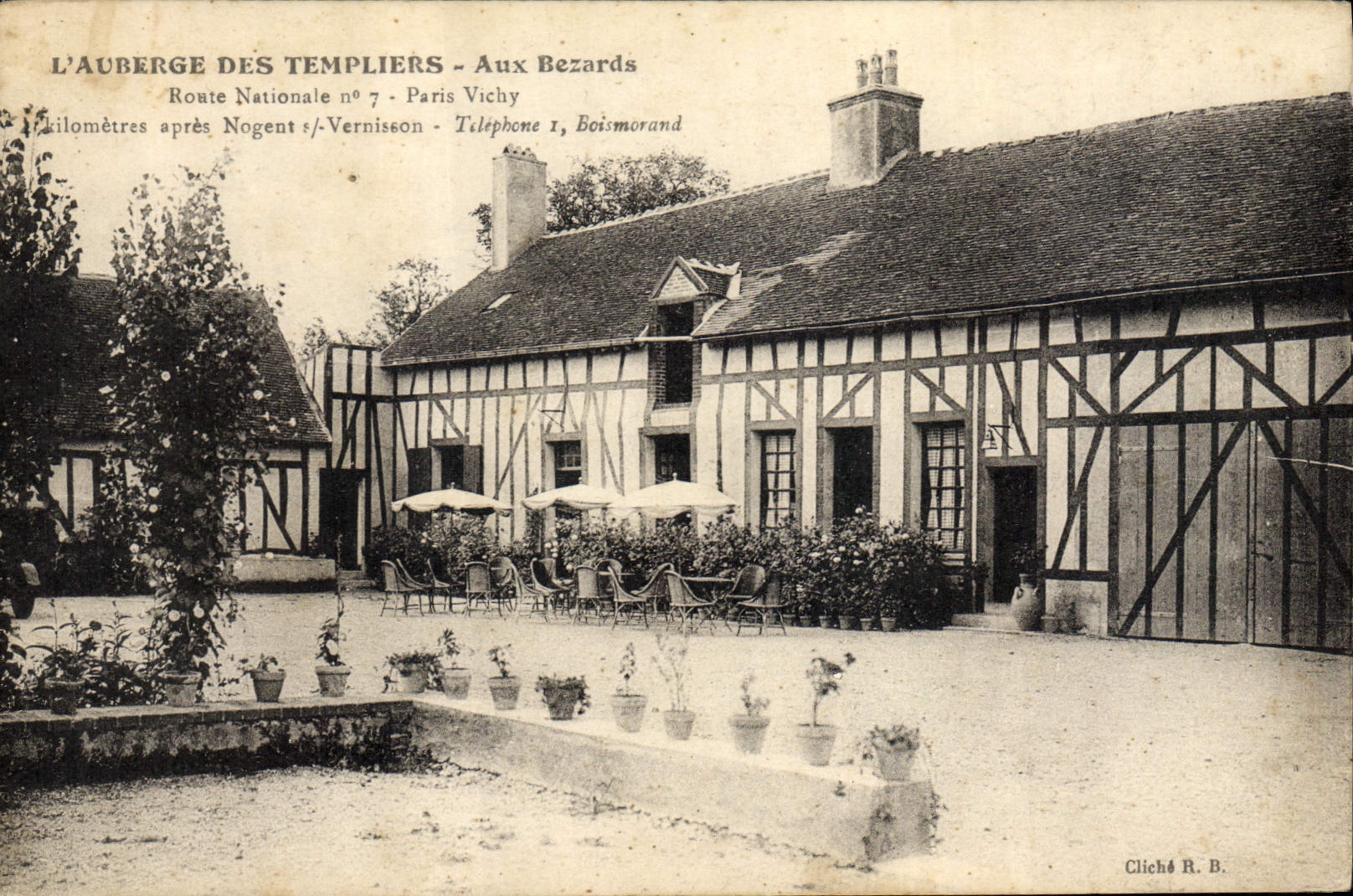 CPA L'Auberge Des Templiers Aux Bezards 
