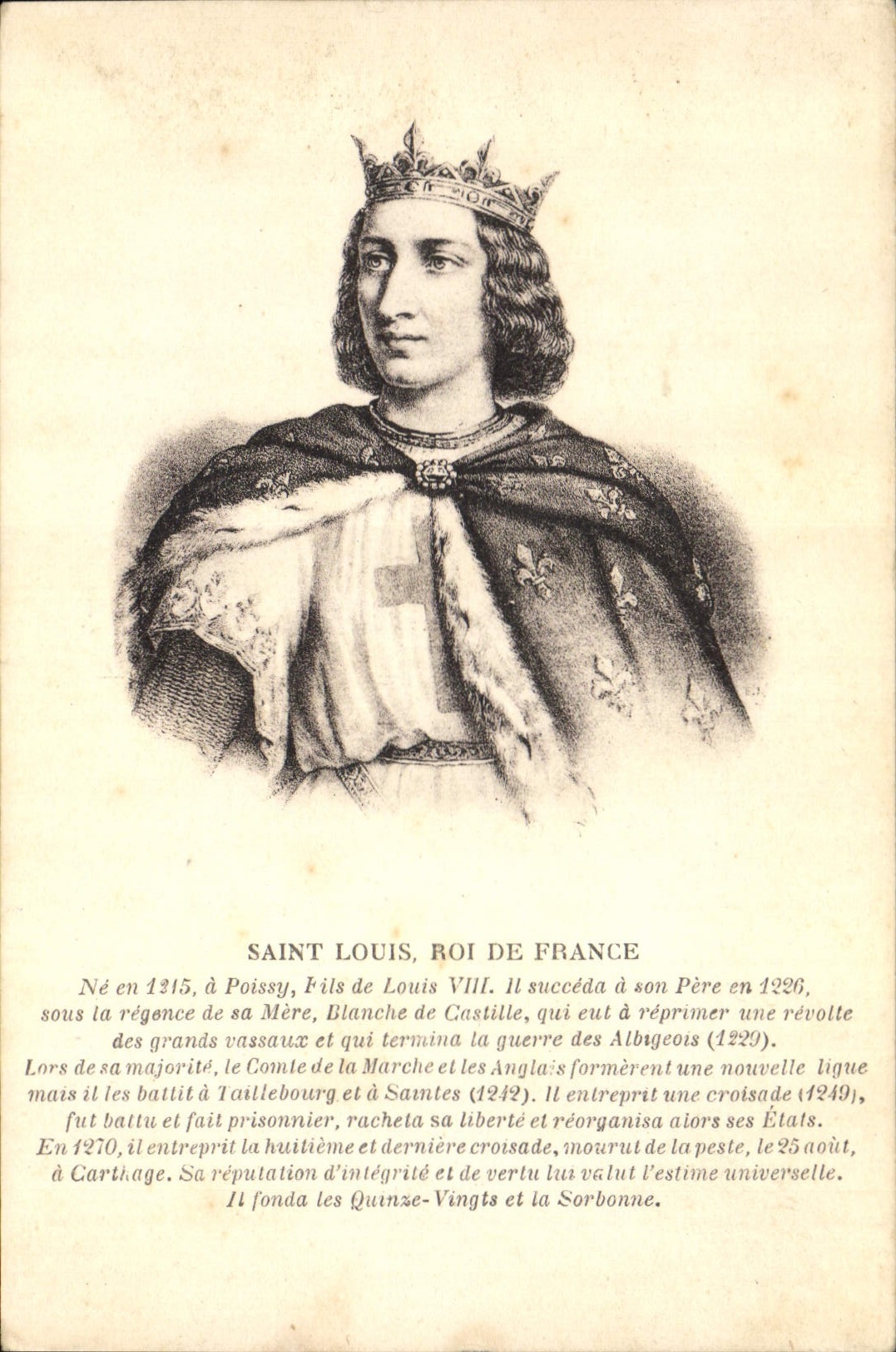 CPA Saint Louis Roi De France Templier Croise Croisades