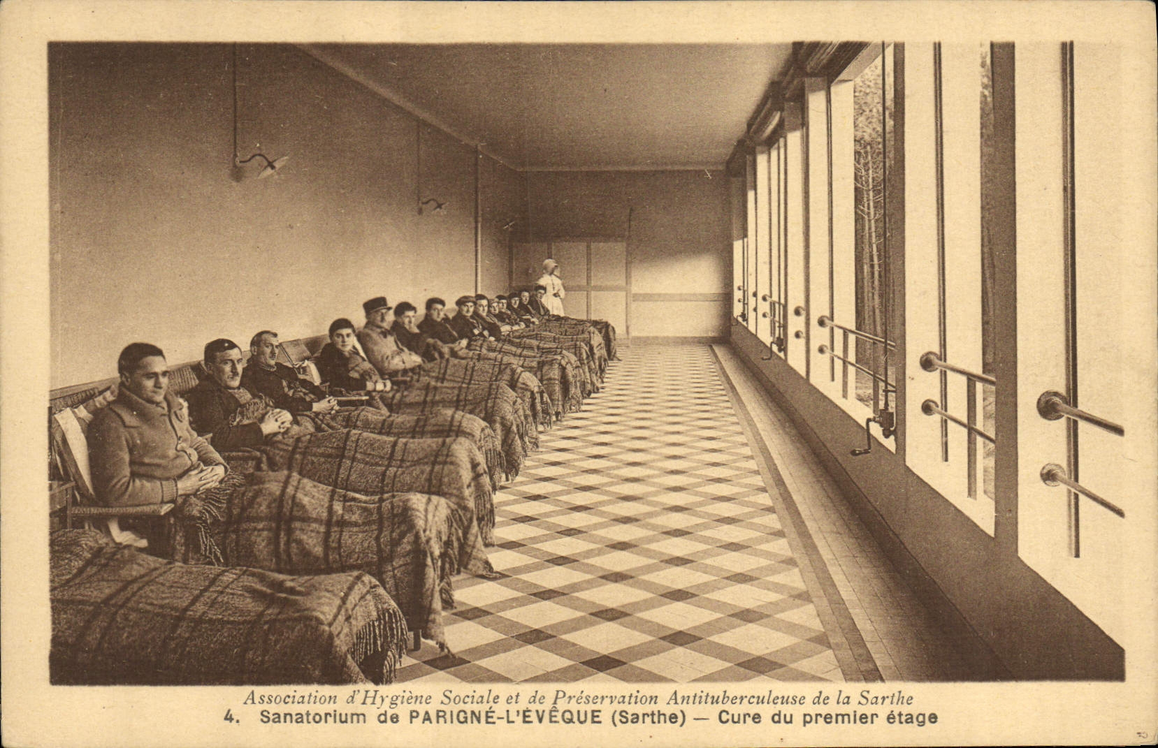 CPA Sanatorium de Parigne Cure du Premier etage