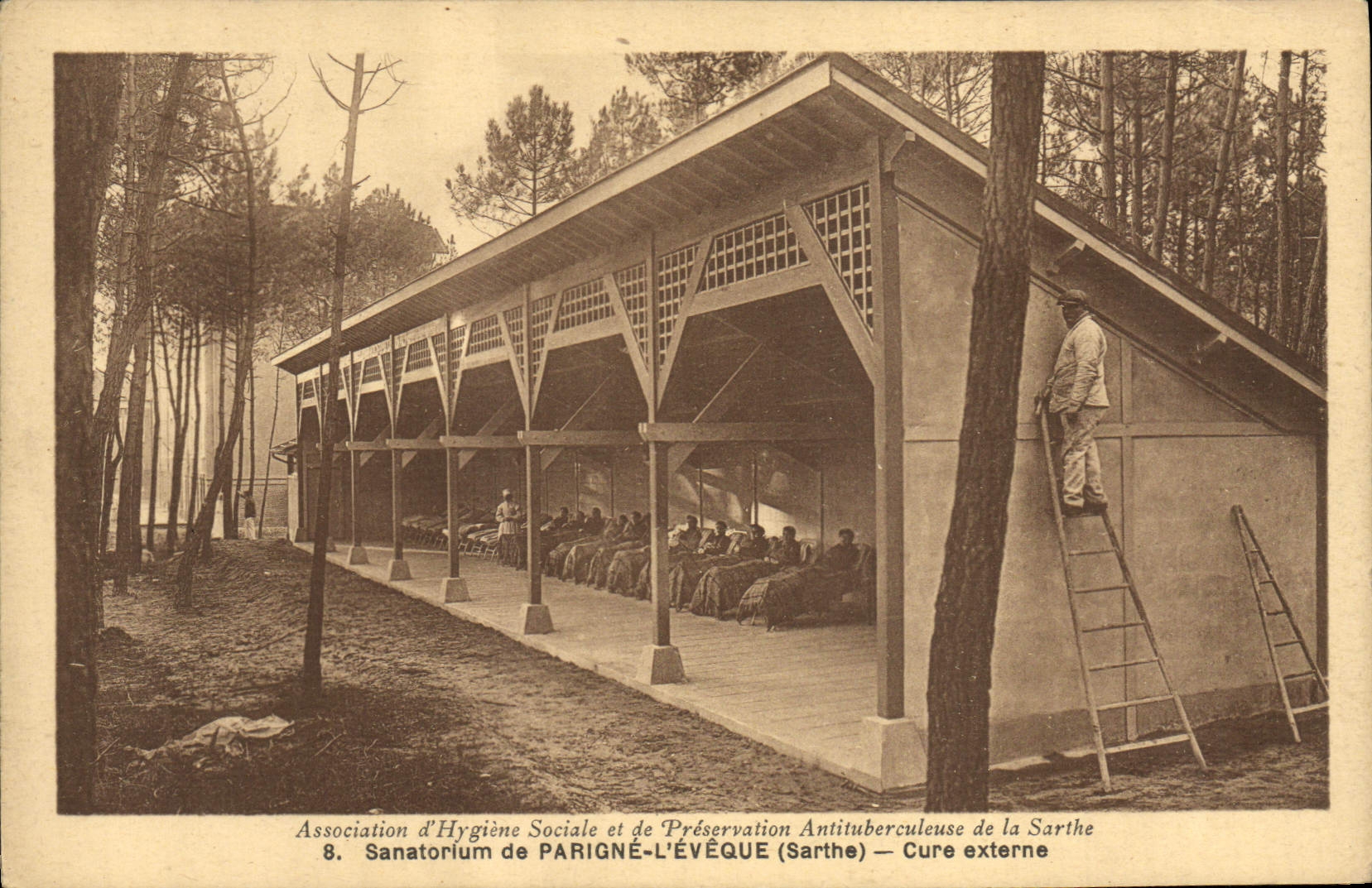 Sanatorium de Parigné-l'Évêque — Cure externe — Association d'Hygiène Sociale et de Préservation Antituberculeuse de la Sarthe