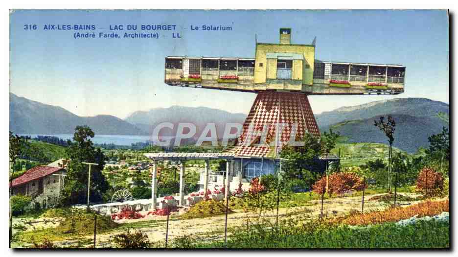 Aix-les-Bains — Lac du Bourget — Le Solarium (André Farde, Architecte)