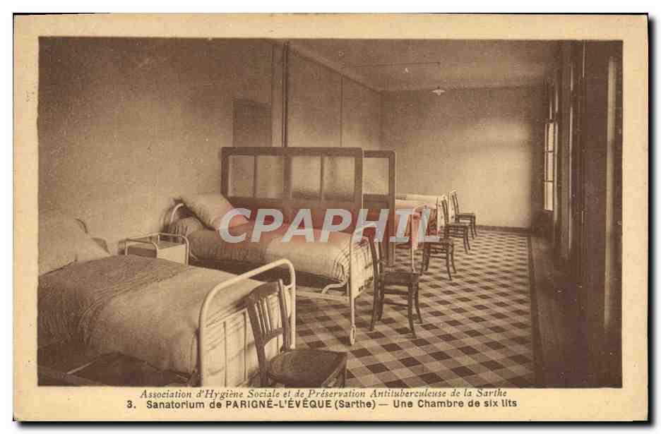 CPA Sanatorium de Parigne L'eveque Une Chambre de Six lits 