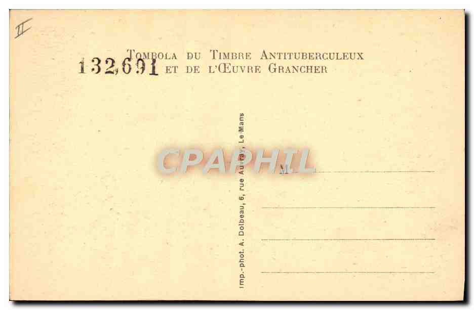 CPA Sanatorium de Parigne Arrivee au Sanatorium — Rückseite