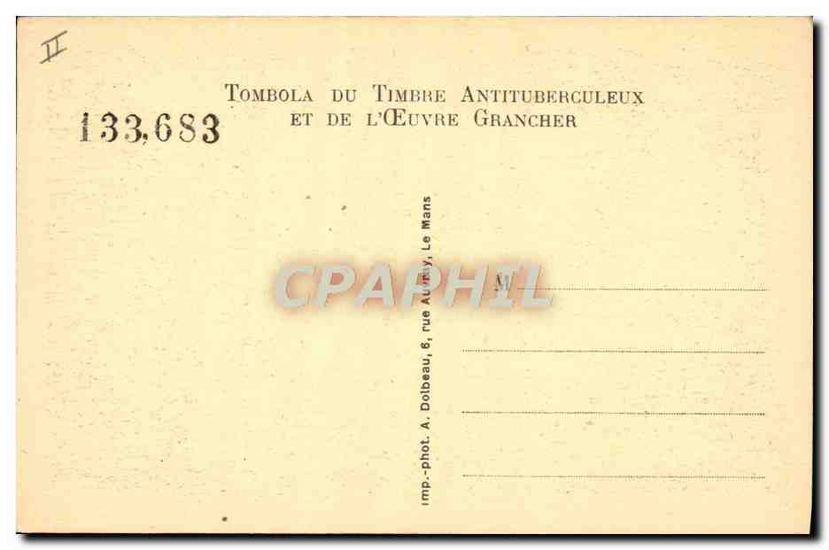 CPA Sanatorium de Parigne Sanatorium des femmes — Rückseite