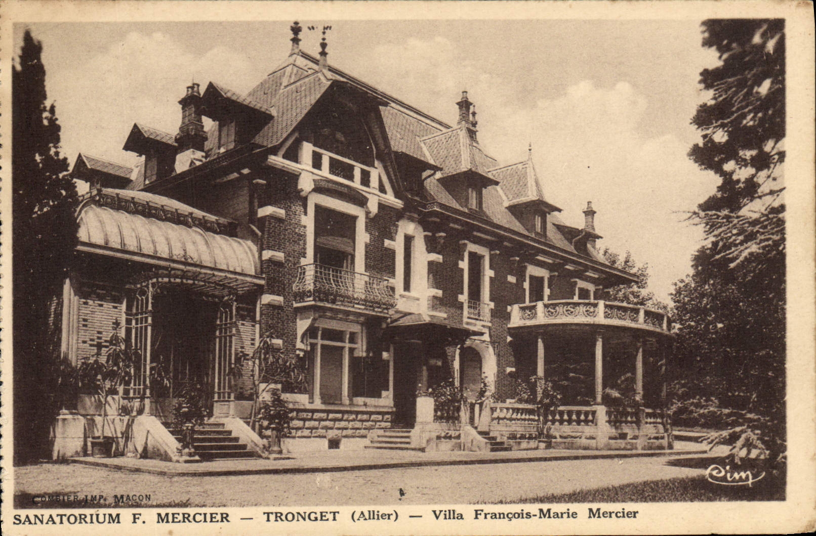 CPA Sanatorium Tronget Villa Francois-Marie Mercier 