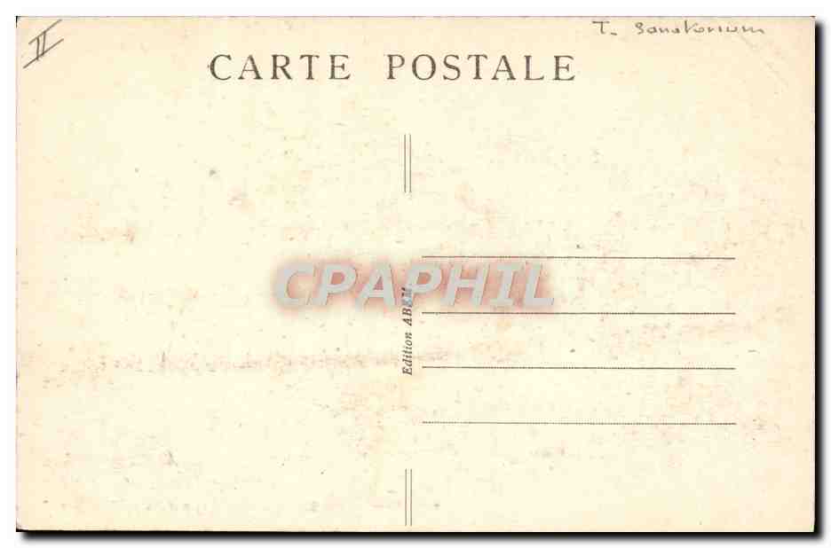 CPA Sanatorium de Belligneux par Hauteville  — Rückseite