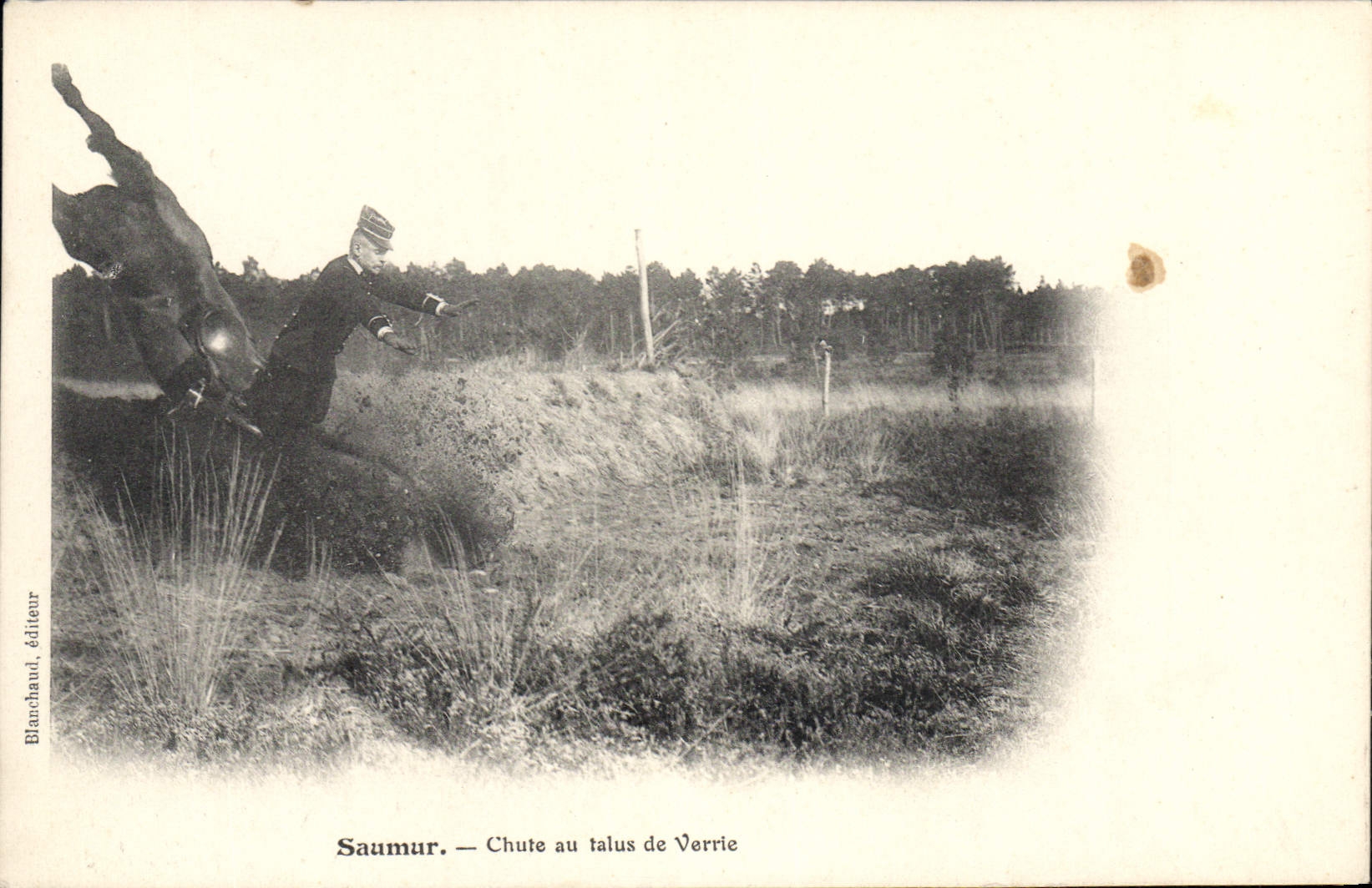 Saumur — Chute au talus de Verrie — Blanchaud, éditeur