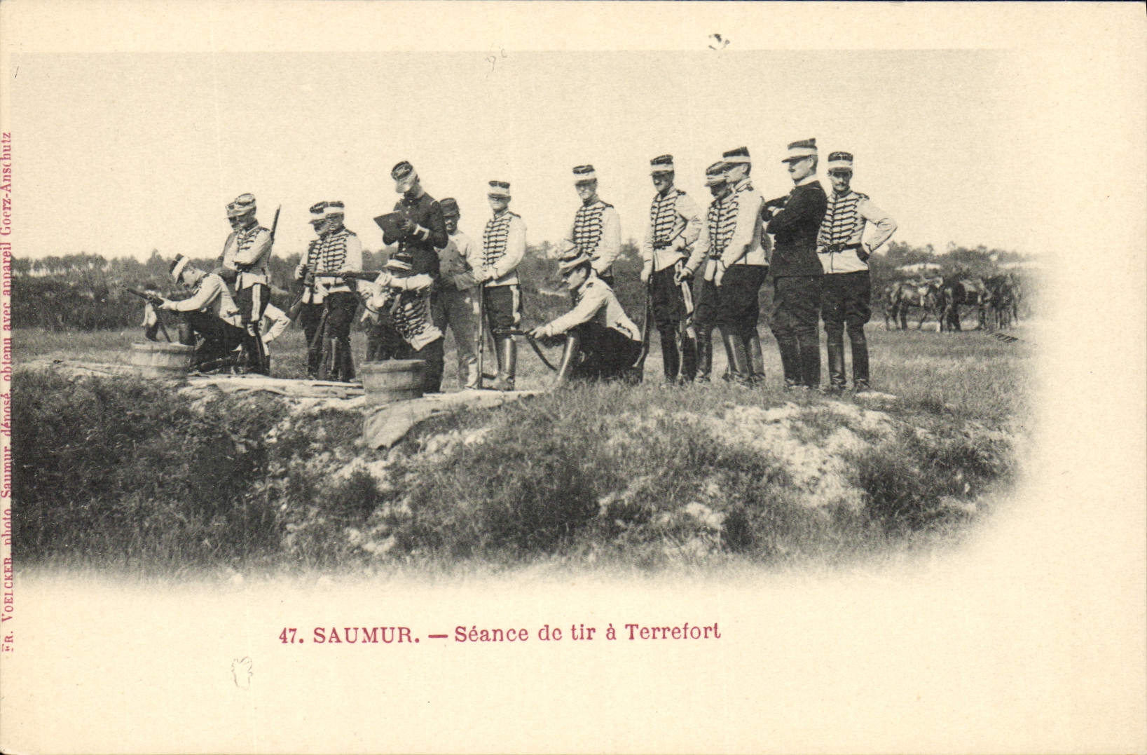 Saumur — Sesión de tiro en Terrefort — Fr. Voelcker, foto, Gortz-Anstalt