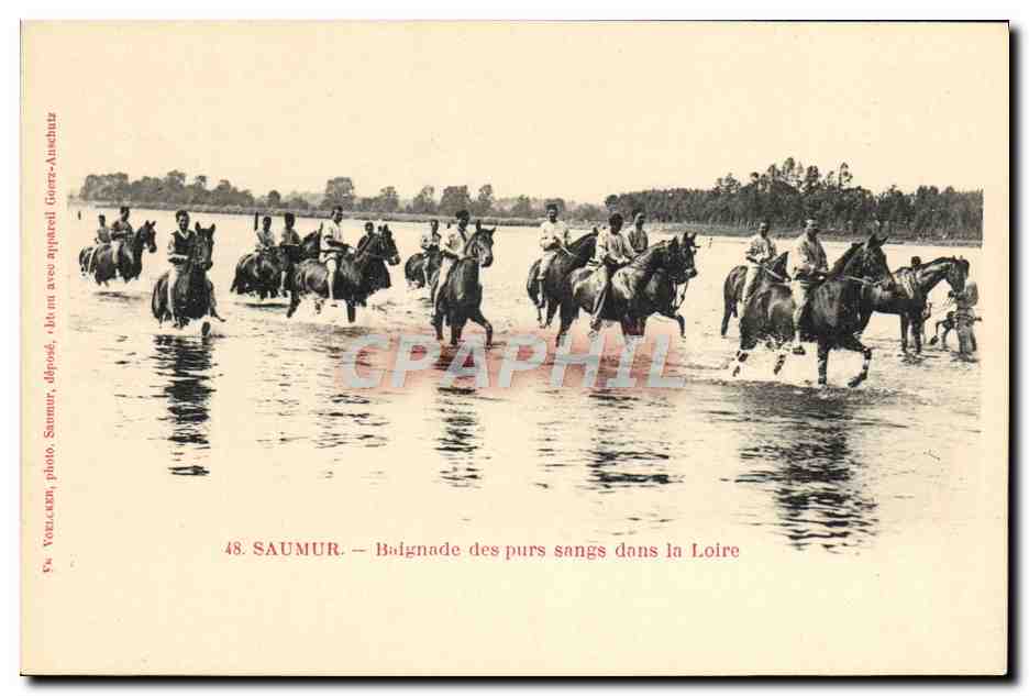 Saumur — Balagnade van zuivere bloed in de Loire — En. VORLCKEN, foto, ingeleverd, genoemd met toestel Guers-Ausshutz