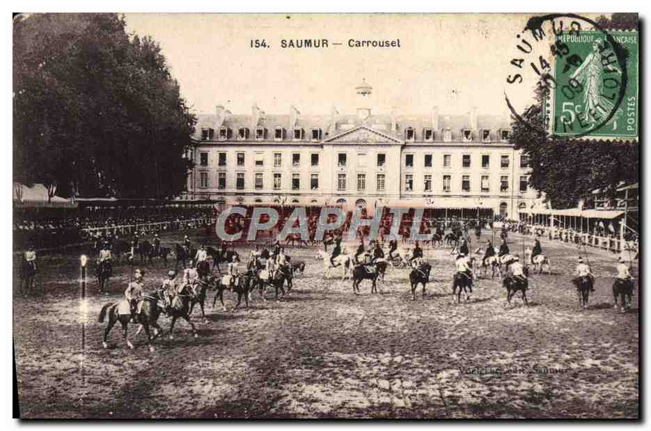 Saumur — Carrousel — Éditeur : V. Rache, Saumur, n° 154