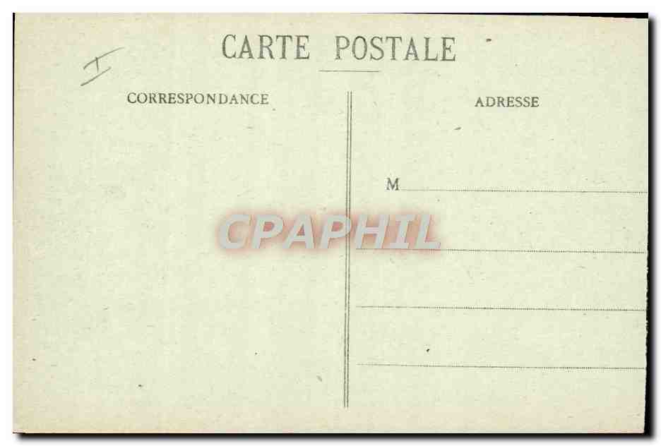 CPA Bateau Le Havre Sortie du bassin de l'Eure du Transatlantique Rochambeau  — Verso