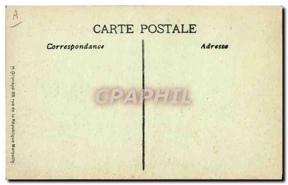 S.S. SPHINX — Paquebot poste rapide français, de la Cie des Messageries Maritimes — Verso