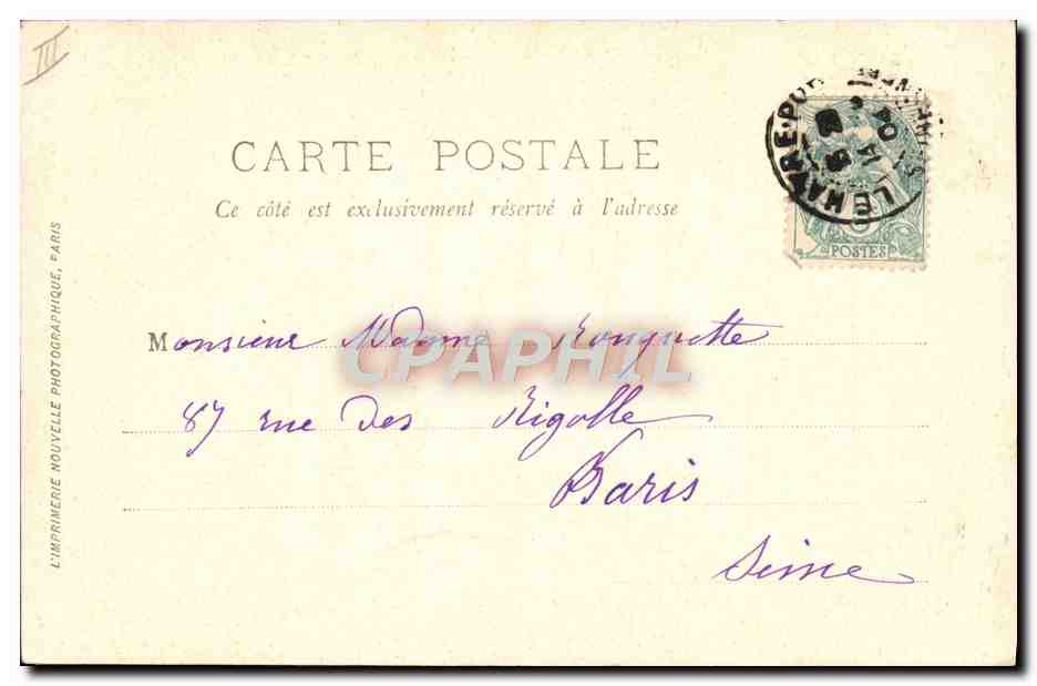 CPA Bateau Le Havre Le Transatltantique La Savoie  — Verso