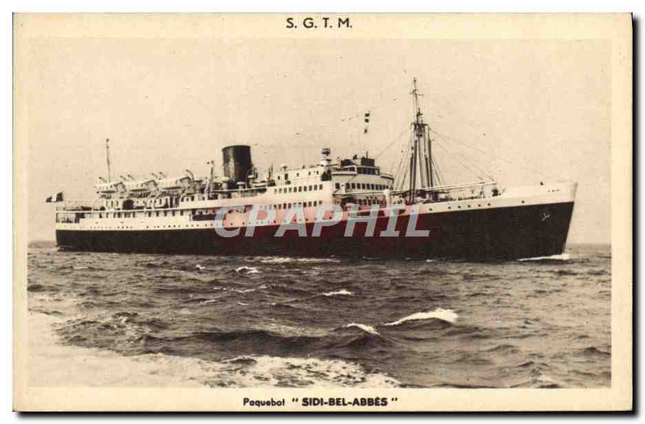 Paquebot "SIDI-BEL-ABBÉS" — S.G.T.M. — éditeur S.G.T.M. n° III